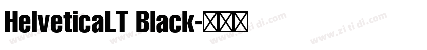 HelveticaLT Black字体转换